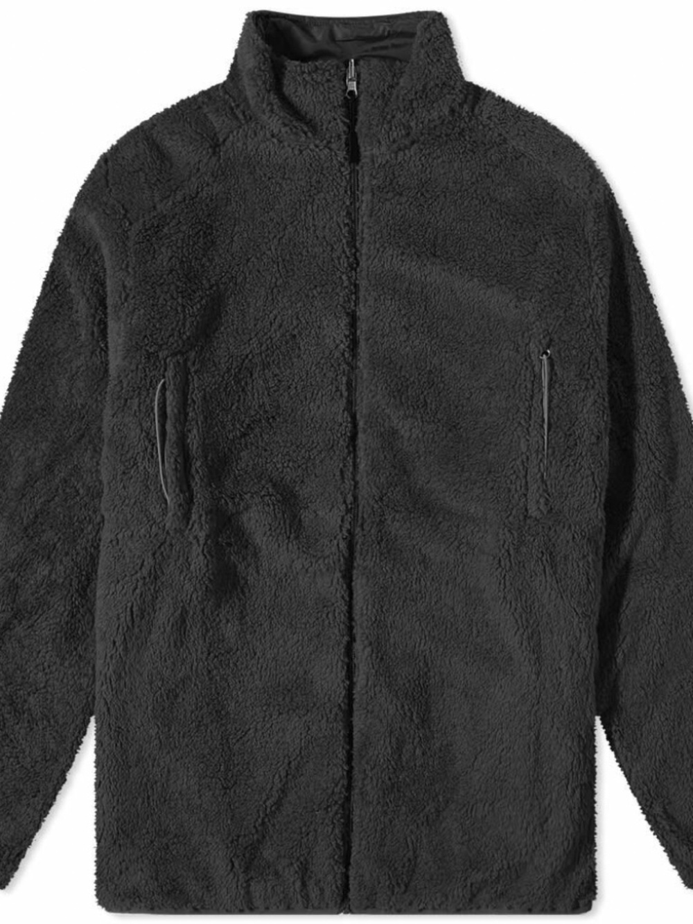 Pop Trading Company Plada Sherpa Fleece Jacket - Charcoal